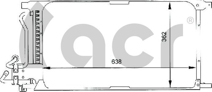 ACR 300059 - Конденсатор кондиционера abcparts.ee