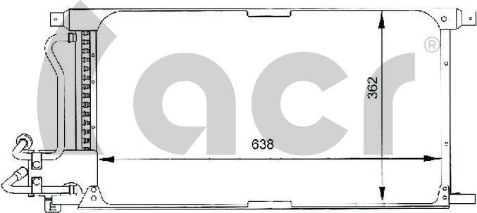 ACR 300060 - Конденсатор кондиционера abcparts.ee