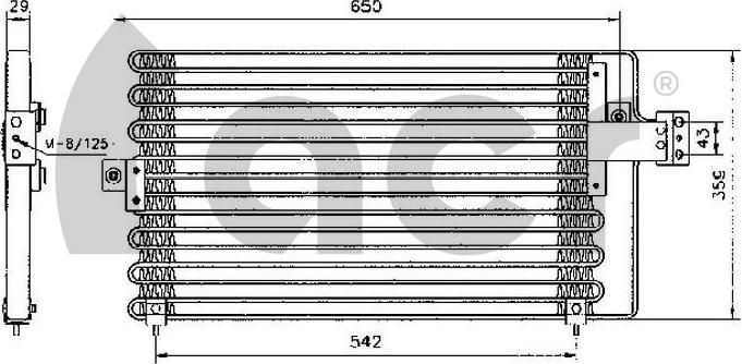 ACR 300100 - Конденсатор кондиционера abcparts.ee