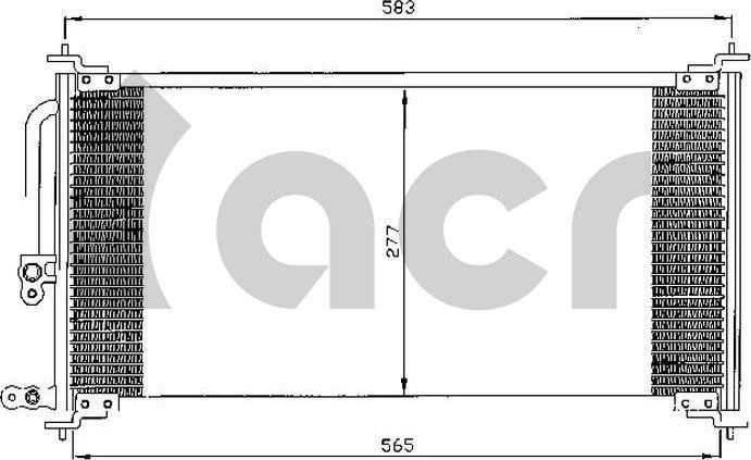 ACR 300301 - Конденсатор кондиционера abcparts.ee