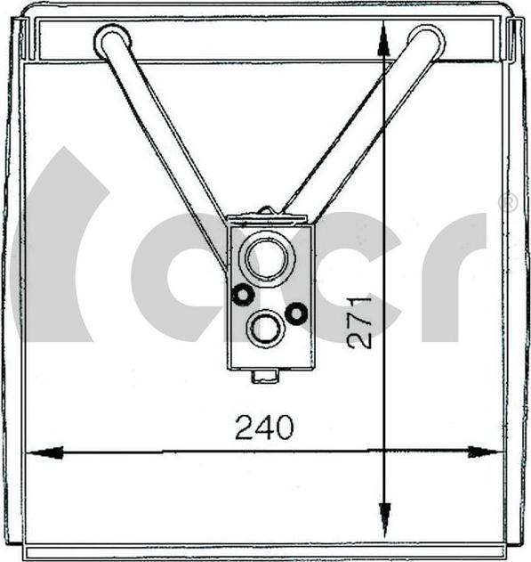 ACR 310025 - Испаритель, кондиционер abcparts.ee