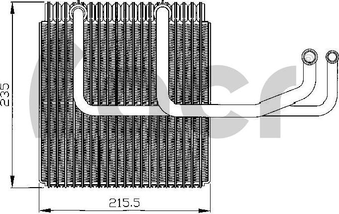 ACR 310146 - Испаритель, кондиционер abcparts.ee