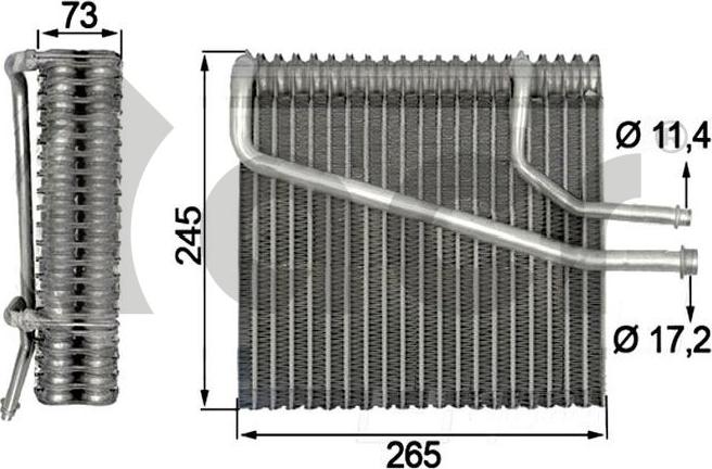 ACR 310211 - Испаритель, кондиционер abcparts.ee