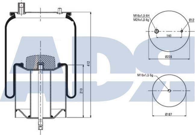 ADR 51380405 - Кожух пневматической рессоры abcparts.ee