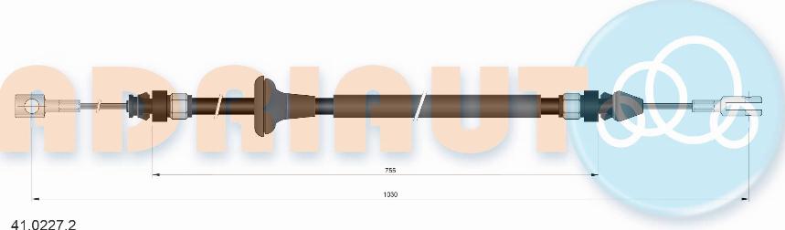 Adriauto 41.0227.2 - Тросик, cтояночный тормоз abcparts.ee