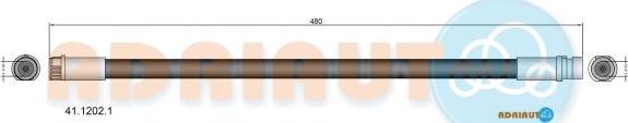 Adriauto 41.1202.1 - Тормозной шланг abcparts.ee
