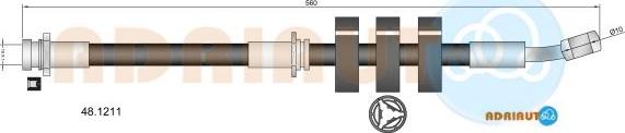 Adriauto 48.1211 - Тормозной шланг abcparts.ee