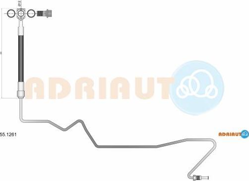 Adriauto 55.1261 - Тормозной шланг abcparts.ee
