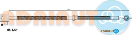 Adriauto 58.1204 - Тормозной шланг abcparts.ee