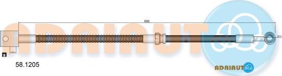 Adriauto 58.1205 - Тормозной шланг abcparts.ee