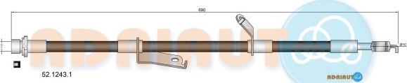 Adriauto 52.1243.1 - Тормозной шланг abcparts.ee
