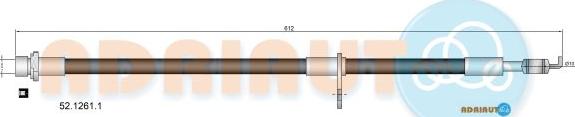 Adriauto 52.1261.1 - Тормозной шланг abcparts.ee