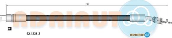 Adriauto 52.1238.2 - Тормозной шланг abcparts.ee