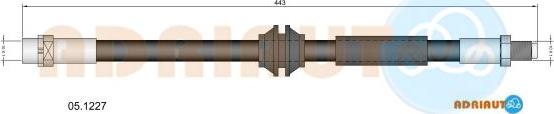 Adriauto 05.1227 - Тормозной шланг abcparts.ee