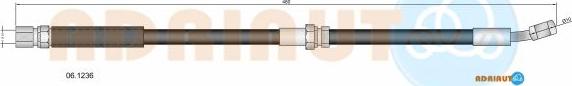 Adriauto 06.1236 - Тормозной шланг abcparts.ee