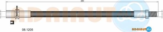 Adriauto 08.1205 - Тормозной шланг abcparts.ee