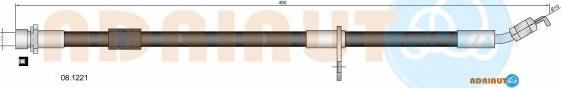 Adriauto 08.1221 - Тормозной шланг abcparts.ee