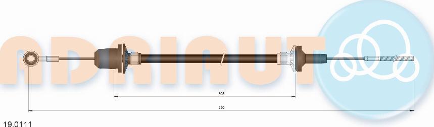 Adriauto 19.0111 - Трос, управление сцеплением abcparts.ee