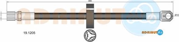 Adriauto 19.1205 - Тормозной шланг abcparts.ee