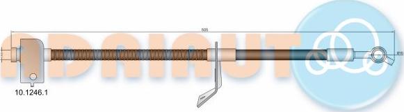 Adriauto 10.1246.1 - Тормозной шланг abcparts.ee