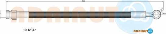 Adriauto 10.1234.1 - Тормозной шланг abcparts.ee