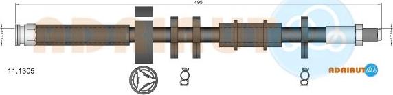 Adriauto 11.1305 - Тормозной шланг abcparts.ee