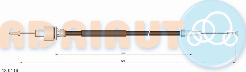 Adriauto 13.0116 - Трос, управление сцеплением abcparts.ee