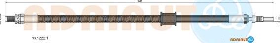 Adriauto 13.1222.1 - Тормозной шланг abcparts.ee