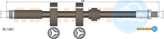 Adriauto 35.1261 - Тормозной шланг abcparts.ee