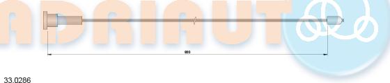 Adriauto 33.0286 - Тросик, cтояночный тормоз abcparts.ee