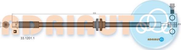 Adriauto 33.1201.1 - Тормозной шланг abcparts.ee