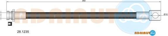 Adriauto 28.1235 - Тормозной шланг abcparts.ee