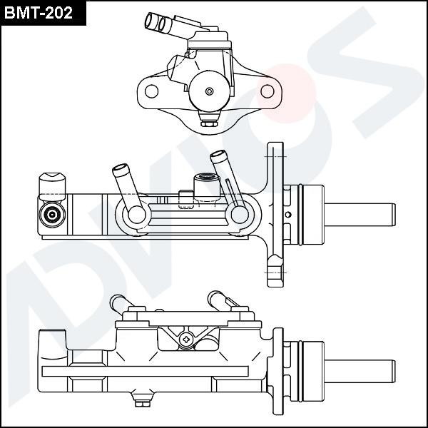Advics BMT-202 - Главный тормозной цилиндр abcparts.ee