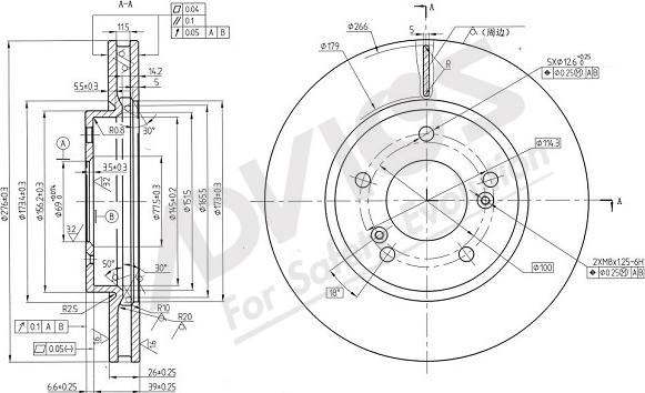 ADVICS-SEA D6F627 - Тормозной диск abcparts.ee