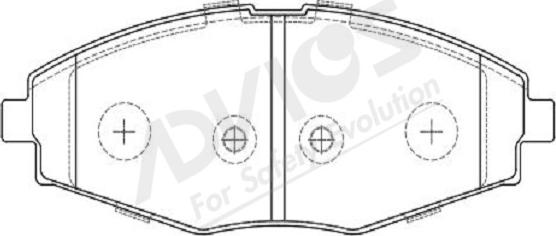 ADVICS-SEA L1N027Y - Тормозные колодки, дисковые, комплект abcparts.ee