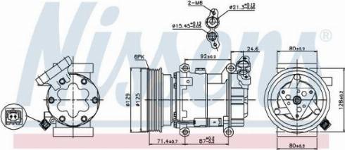 AES PSH 89332 - Kompressor,kliimaseade abcparts.ee