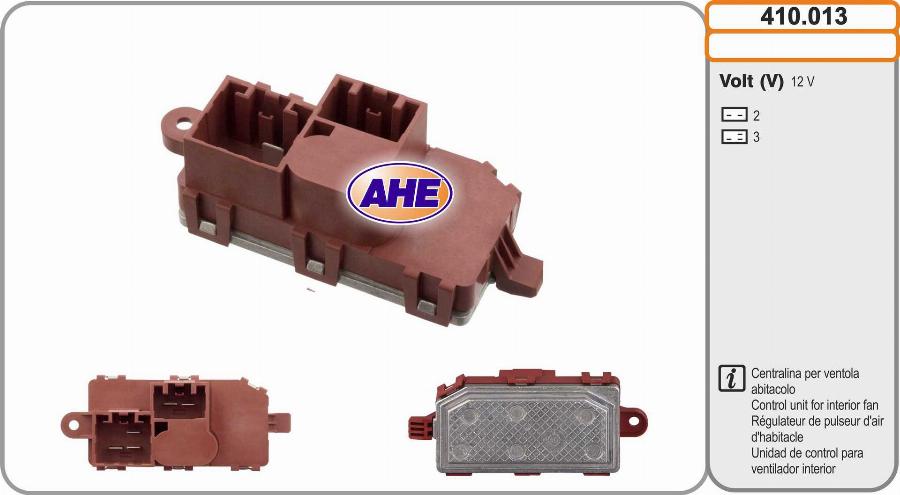 AHE 410.013 - Juhtseade,elektrovent.(mootorijahut.) abcparts.ee