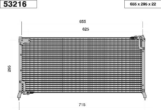 AHE 53216 - Конденсатор кондиционера abcparts.ee