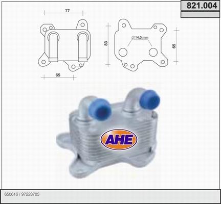 AHE 821.004 - Масляный радиатор, двигательное масло abcparts.ee