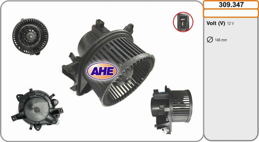 AHE 309.347 - Вентилятор салона abcparts.ee