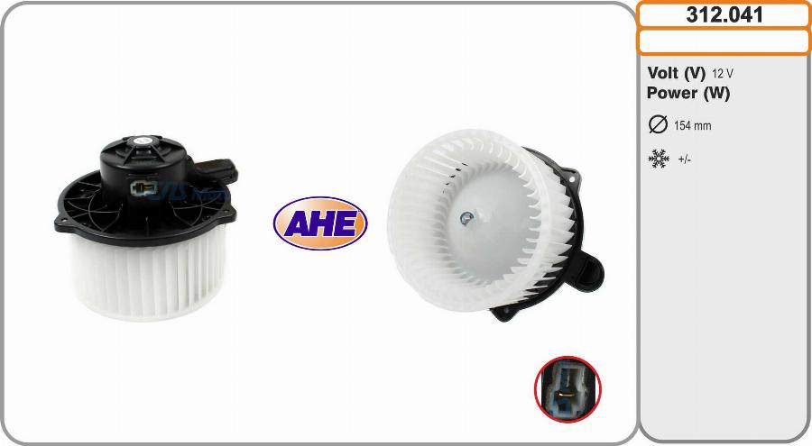 AHE 312.041 - Вентилятор салона abcparts.ee