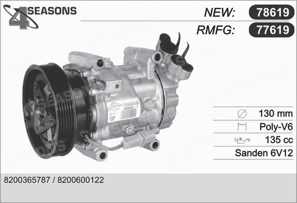 AHE 77619 - Kompressor,kliimaseade abcparts.ee