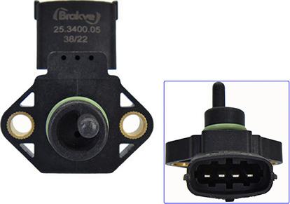 AIR FREN 25.3400.05 - Датчик, давление наддува abcparts.ee