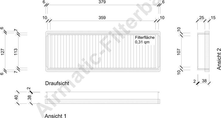 Airmatic IF0808 - Фильтр воздуха в салоне abcparts.ee