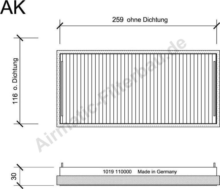 Airmatic IF1019 - Фильтр воздуха в салоне abcparts.ee