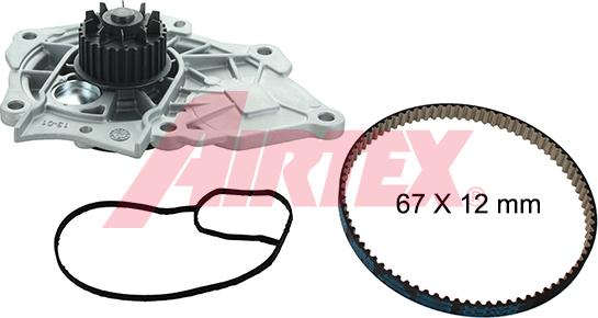 Airtex WPK-208001 - Veepump + hammasrihmakomplekt abcparts.ee