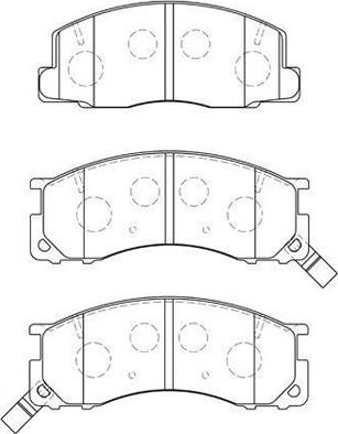 AISIN A1N093 - Тормозные колодки, дисковые, комплект abcparts.ee