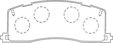 AISIN ASN-259 - Тормозные колодки, дисковые, комплект abcparts.ee