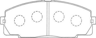 AISIN ASN-254 - Тормозные колодки, дисковые, комплект abcparts.ee