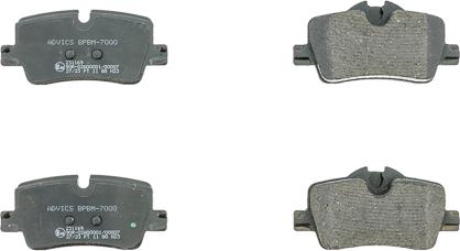 AISIN BPBM-7000 - Тормозные колодки, дисковые, комплект abcparts.ee